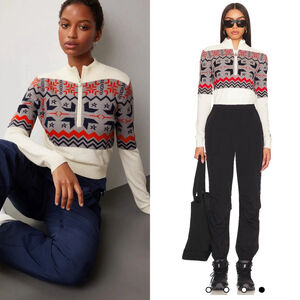 Perfect Moment 100% Wool Half Zip Sweater